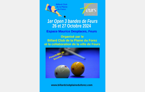 Organisation Open 3 Bandes de 32 Joueurs